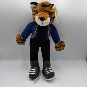 Vtg 1991 Sugar Loaf Olympians Tiger Plush Ice Skater Blue Jacket 90s Toy NEW NWT